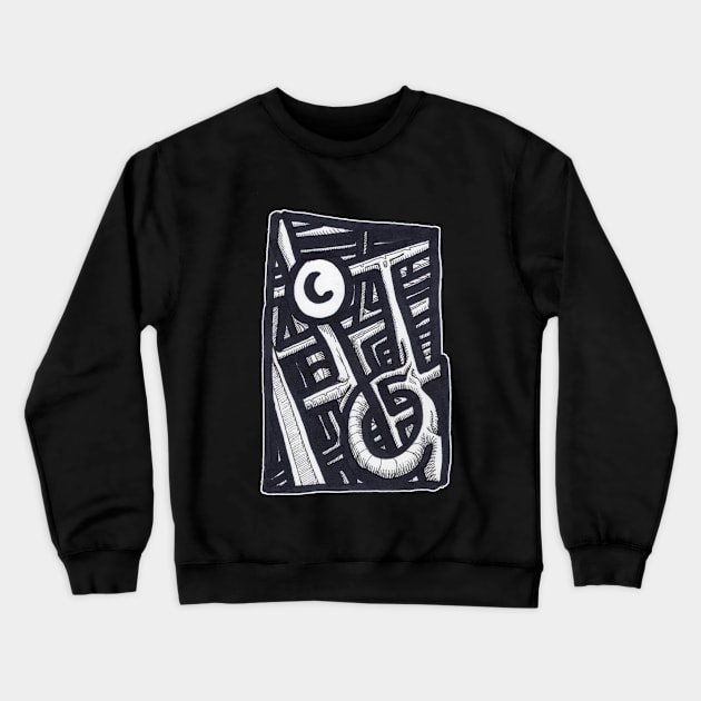 Hole in One Crewneck Sweatshirt by Backbrain